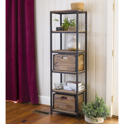 deep bookcase inch etagere creek shelves